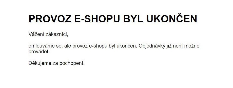 Ukonen provozu MT Nbytek